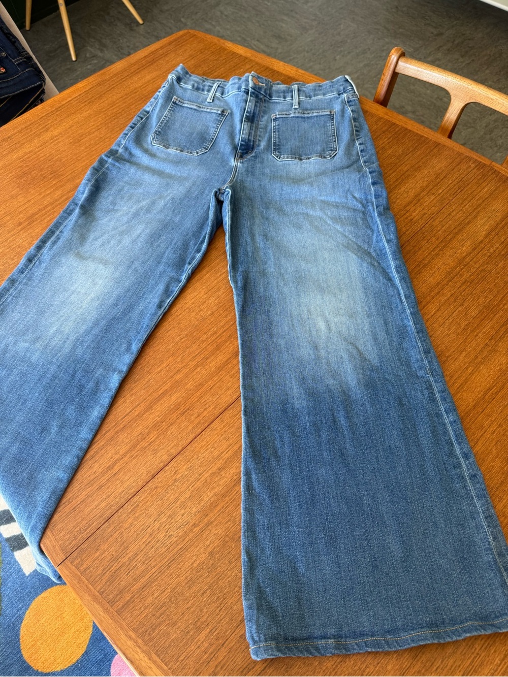 MOTHER Women's Bootcut Jeans in Medium Blue